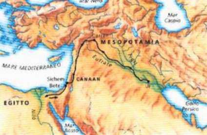 la strada percorsa per arrivare alla terra promessa